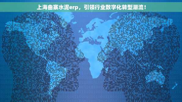上海曲寨水泥erp，引领行业数字化转型潮流！