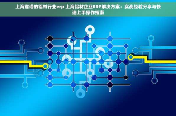 上海靠谱的铝材行业erp 上海铝材企业ERP解决方案：实战经验分享与快速上手操作指南