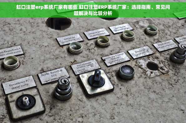 虹口注塑erp系统厂家有哪些 虹口注塑ERP系统厂家：选择指南、常见问题解决与比较分析