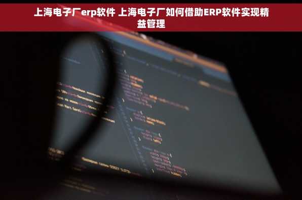 上海电子厂erp软件 上海电子厂如何借助ERP软件实现精益管理