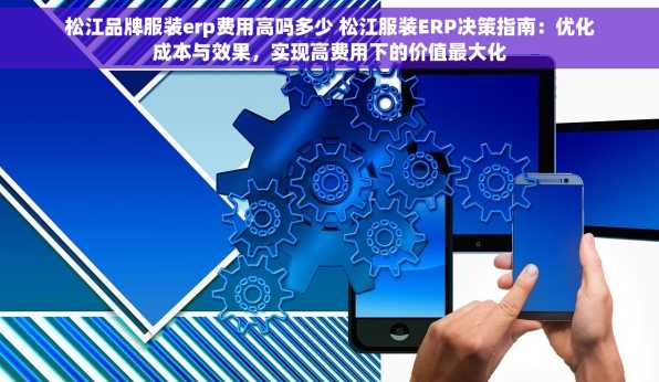 松江品牌服装erp费用高吗多少 松江服装ERP决策指南：优化成本与效果，实现高费用下的价值最大化
