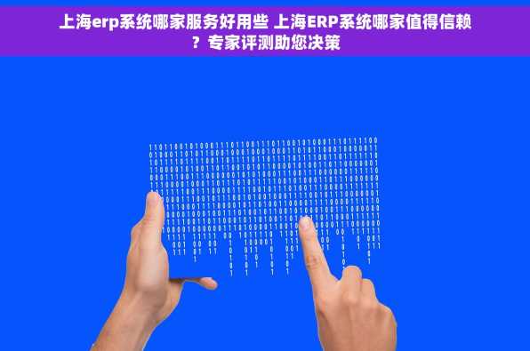 上海erp系统哪家服务好用些 上海ERP系统哪家值得信赖？专家评测助您决策