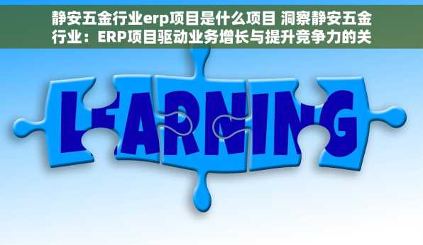 静安五金行业erp项目是什么项目 洞察静安五金行业：ERP项目驱动业务增长与提升竞争力的关键