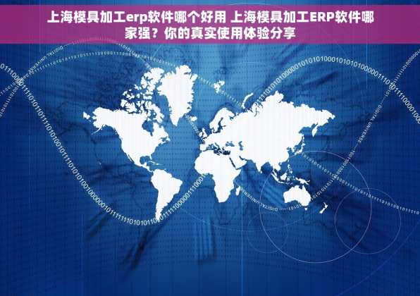 上海模具加工erp软件哪个好用 上海模具加工ERP软件哪家强？你的真实使用体验分享