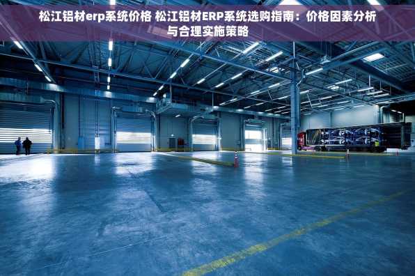 松江铝材erp系统价格 松江铝材ERP系统选购指南：价格因素分析与合理实施策略