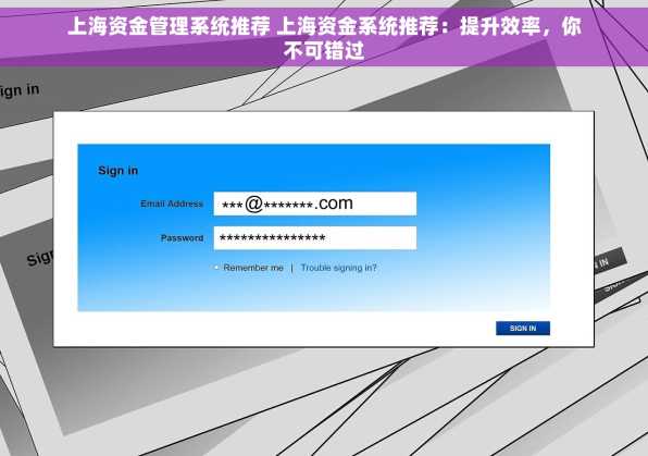 上海资金管理系统推荐 上海资金系统推荐：提升效率，你不可错过