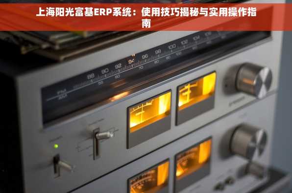 上海阳光富基ERP系统：使用技巧揭秘与实用操作指南