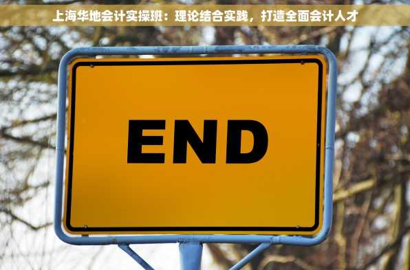 上海华地会计实操班：理论结合实践，打造全面会计人才