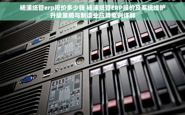 杨浦纸管erp报价多少钱 杨浦纸管ERP报价及系统维护升级策略与制造业应用案例详解