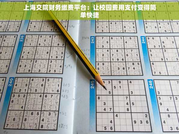 上海交院财务缴费平台：让校园费用支付变得简单快捷