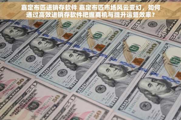 嘉定布匹进销存软件 嘉定布匹市场风云变幻，如何通过高效进销存软件把握商机与提升运营效率？