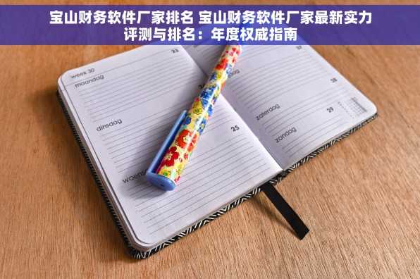 宝山财务软件厂家排名 宝山财务软件厂家最新实力评测与排名：年度权威指南