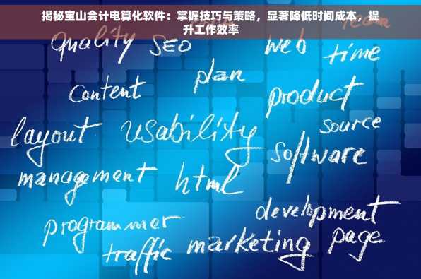 揭秘宝山会计电算化软件：掌握技巧与策略，显著降低时间成本，提升工作效率