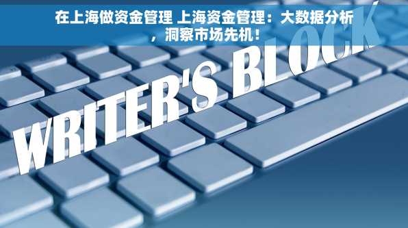 在上海做资金管理 上海资金管理：大数据分析，洞察市场先机！