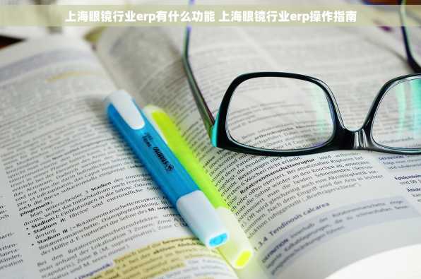 上海眼镜行业erp有什么功能 上海眼镜行业erp操作指南