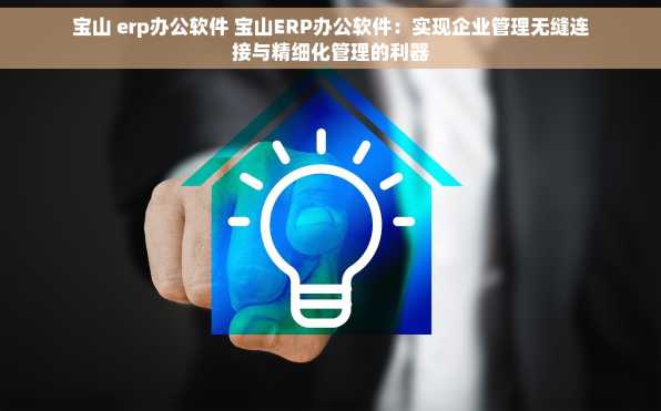 宝山 erp办公软件 宝山ERP办公软件：实现企业管理无缝连接与精细化管理的利器