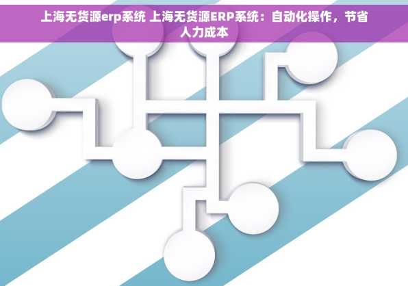 上海无货源erp系统 上海无货源ERP系统：自动化操作，节省人力成本