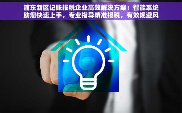 浦东新区记账报税企业高效解决方案：智能系统助您快速上手，专业指导精准报税，有效规避风险