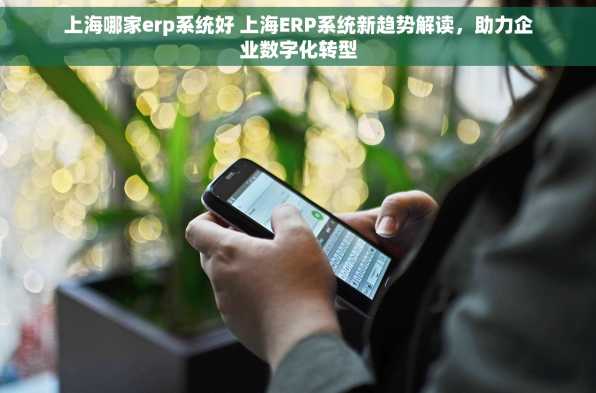 上海哪家erp系统好 上海ERP系统新趋势解读，助力企业数字化转型