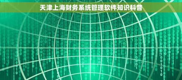 天津上海财务系统管理软件知识科普