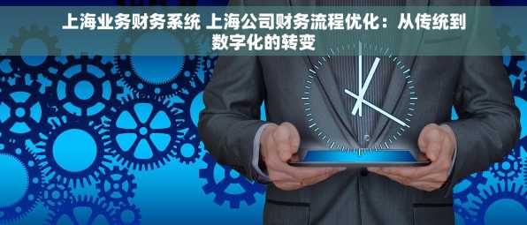 上海业务财务系统 上海公司财务流程优化：从传统到数字化的转变