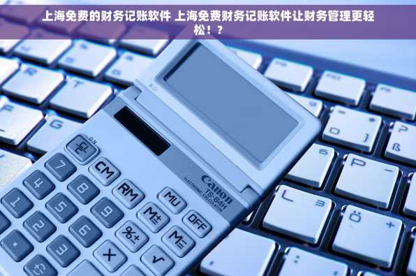 上海免费的财务记账软件 上海免费财务记账软件让财务管理更轻松！?