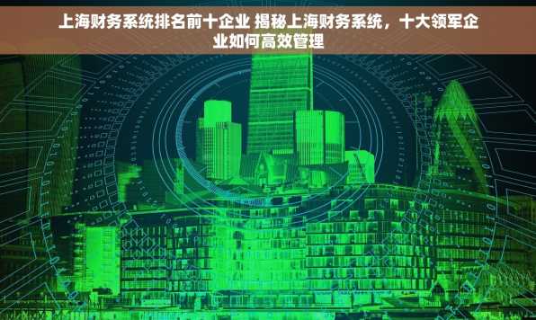 上海财务系统排名前十企业 揭秘上海财务系统，十大领军企业如何高效管理