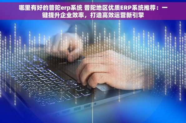 哪里有好的普陀erp系统 普陀地区优质ERP系统推荐：一键提升企业效率，打造高效运营新引擎