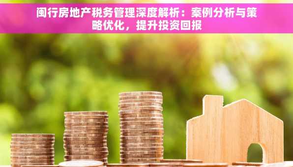 闽行房地产税务管理深度解析：案例分析与策略优化，提升投资回报