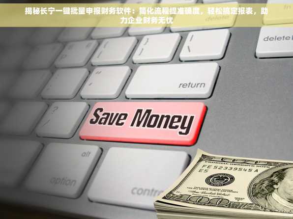 揭秘长宁一键批量申报财务软件：简化流程提准确度，轻松搞定报表，助力企业财务无忧