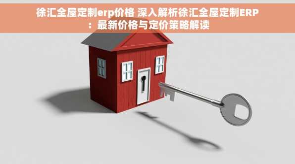徐汇全屋定制erp价格 深入解析徐汇全屋定制ERP：最新价格与定价策略解读