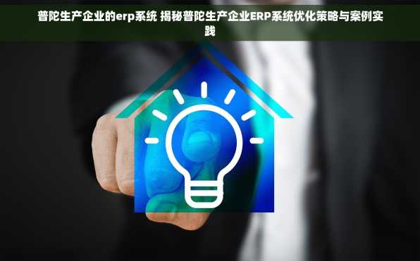 普陀生产企业的erp系统 揭秘普陀生产企业ERP系统优化策略与案例实践