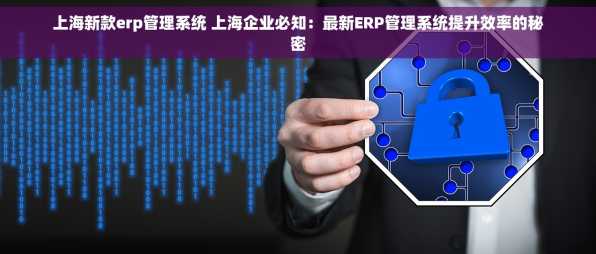 上海新款erp管理系统 上海企业必知：最新ERP管理系统提升效率的秘密