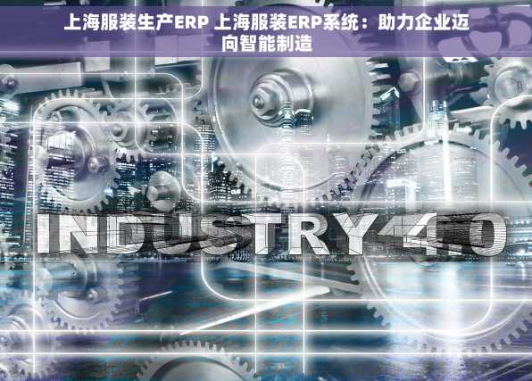 上海服装生产ERP 上海服装ERP系统：助力企业迈向智能制造