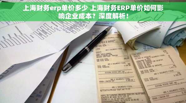 上海财务erp单价多少 上海财务ERP单价如何影响企业成本？深度解析！