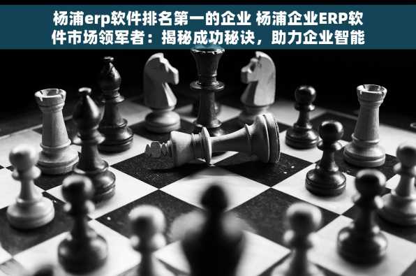 杨浦erp软件排名第一的企业 杨浦企业ERP软件市场领军者：揭秘成功秘诀，助力企业智能化转型