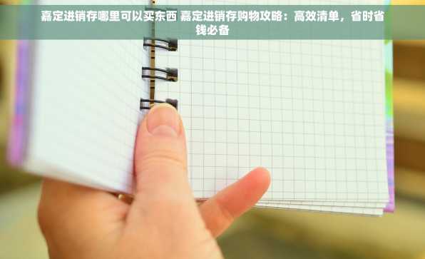 嘉定进销存哪里可以买东西 嘉定进销存购物攻略：高效清单，省时省钱必备