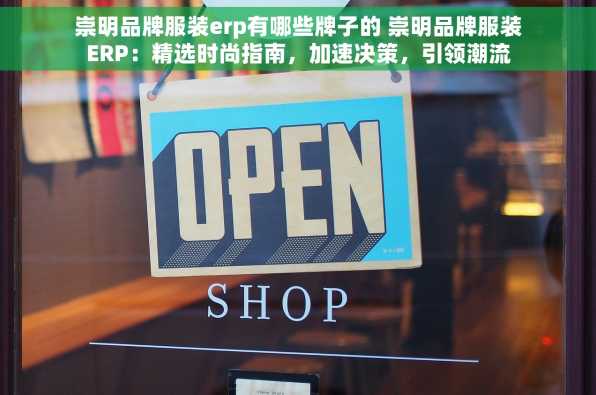 崇明品牌服装erp有哪些牌子的 崇明品牌服装ERP：精选时尚指南，加速决策，引领潮流