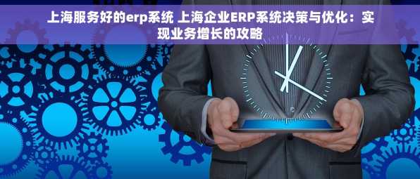 上海服务好的erp系统 上海企业ERP系统决策与优化：实现业务增长的攻略
