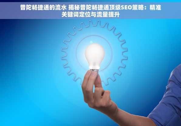 普陀畅捷通的流水 揭秘普陀畅捷通顶级SEO策略：精准关键词定位与流量提升