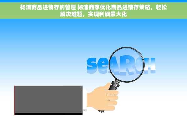 杨浦商品进销存的管理 杨浦商家优化商品进销存策略，轻松解决难题，实现利润最大化