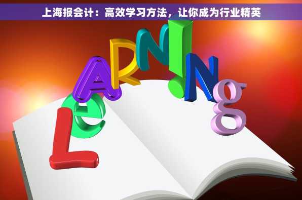 上海报会计：高效学习方法，让你成为行业精英
