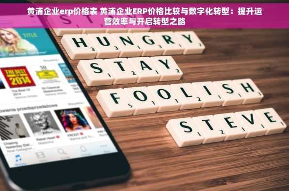 黄浦企业erp价格表 黄浦企业ERP价格比较与数字化转型：提升运营效率与开启转型之路