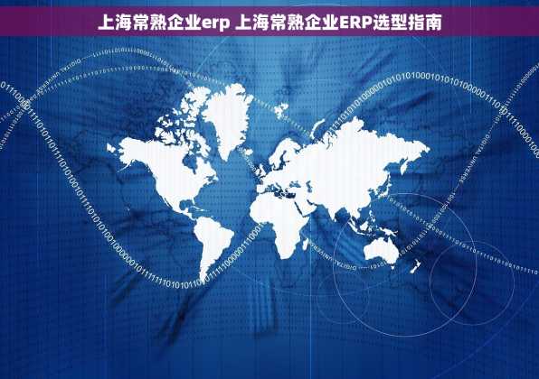 上海常熟企业erp 上海常熟企业ERP选型指南
