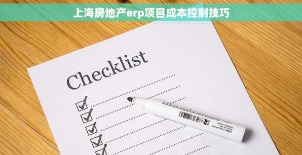 上海房地产erp项目成本控制技巧