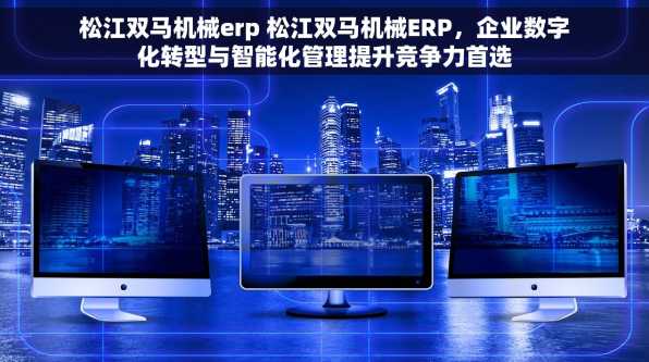 松江双马机械erp 松江双马机械ERP，企业数字化转型与智能化管理提升竞争力首选
