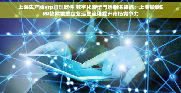 上海生产版erp管理软件 数字化转型与透明供应链：上海最新ERP软件重塑企业运营流程提升市场竞争力