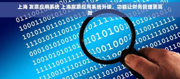 上海 发票应用系统 上海发票应用系统升级，功能让财务管理更高效