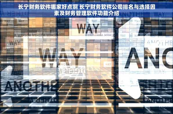 长宁财务软件哪家好点啊 长宁财务软件公司排名与选择因素及财务管理软件功能介绍