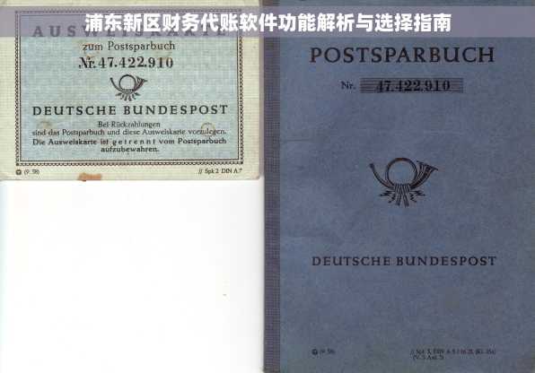 浦东新区财务代账软件功能解析与选择指南